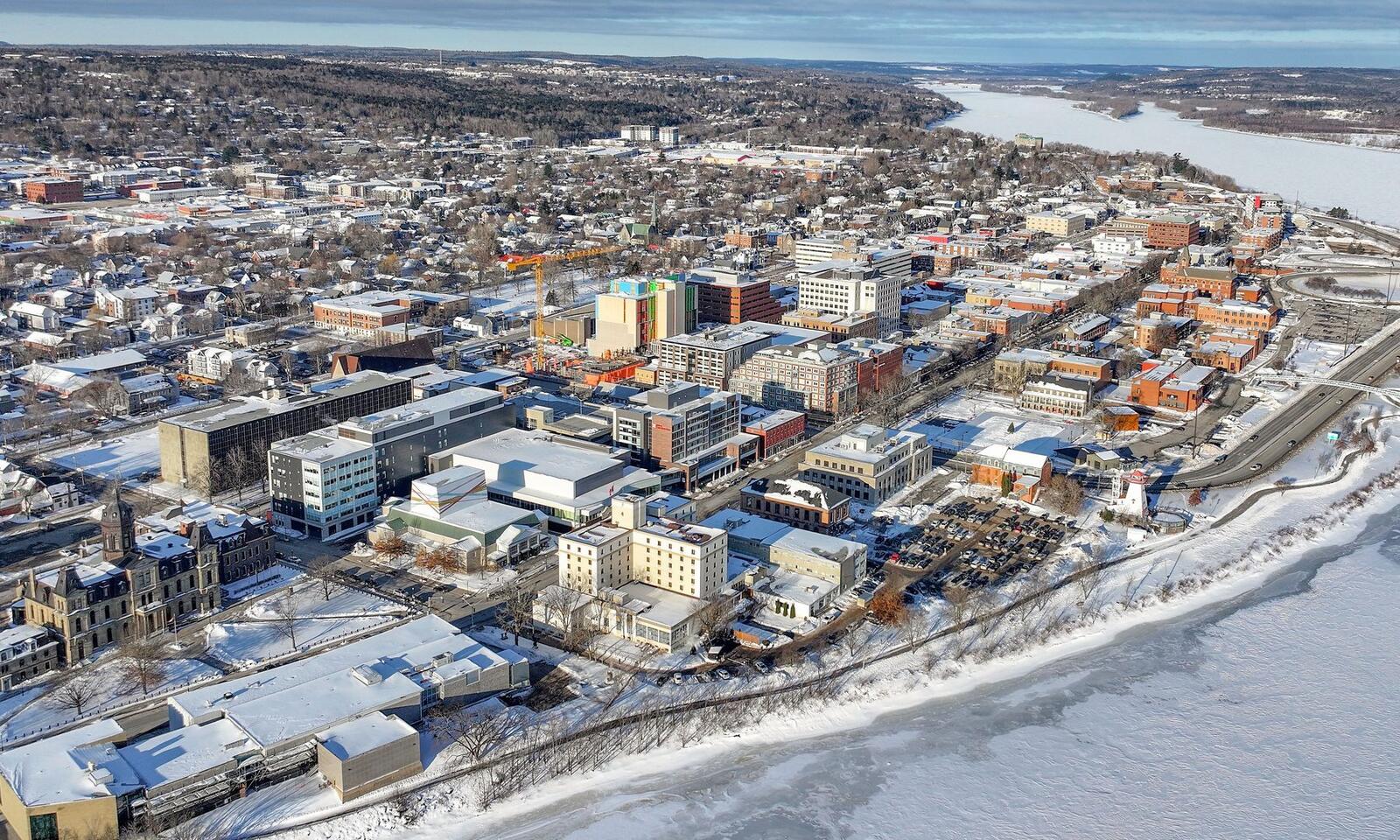 Fredericton on the banks of the Saint John River