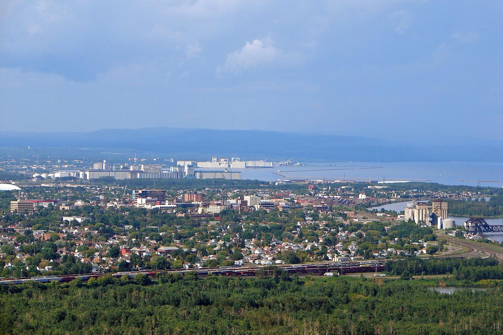 Thunder Bay waterfront on Lake Superior