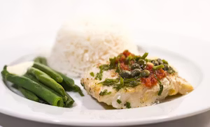 Cod and lemon dinner