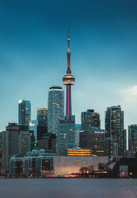 Toronto waterfront in summer